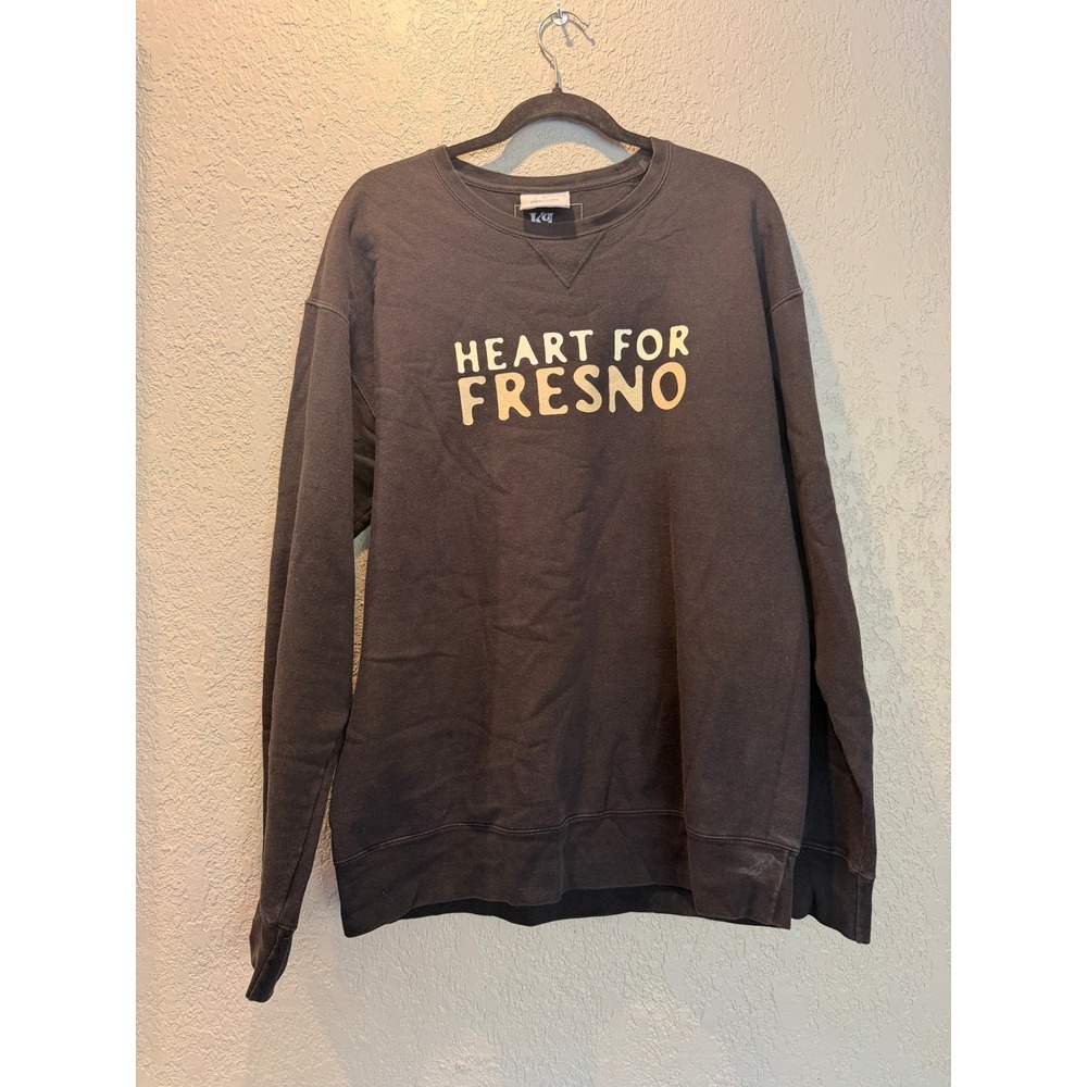 Champion Heart For‎ Fresno Support Local Yin Yang Black Crewneck Sweatshirt
